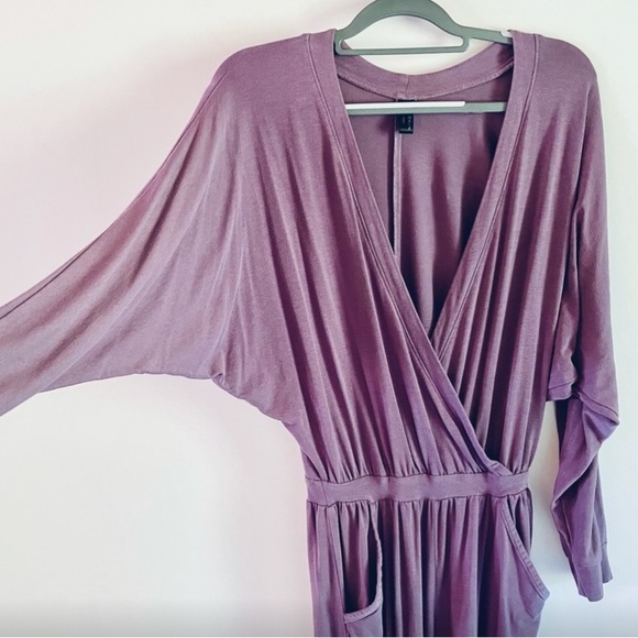 Gorgeous Kiya Tomlin Lavender Crossover Jumpsuit, - Picture 4 of 10